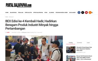 BEX Edisi ke-4 Kembali Hadir, Hadirkan Beragam Produk Industri Minyak hingga Pertambangan - Portal Balikpapan